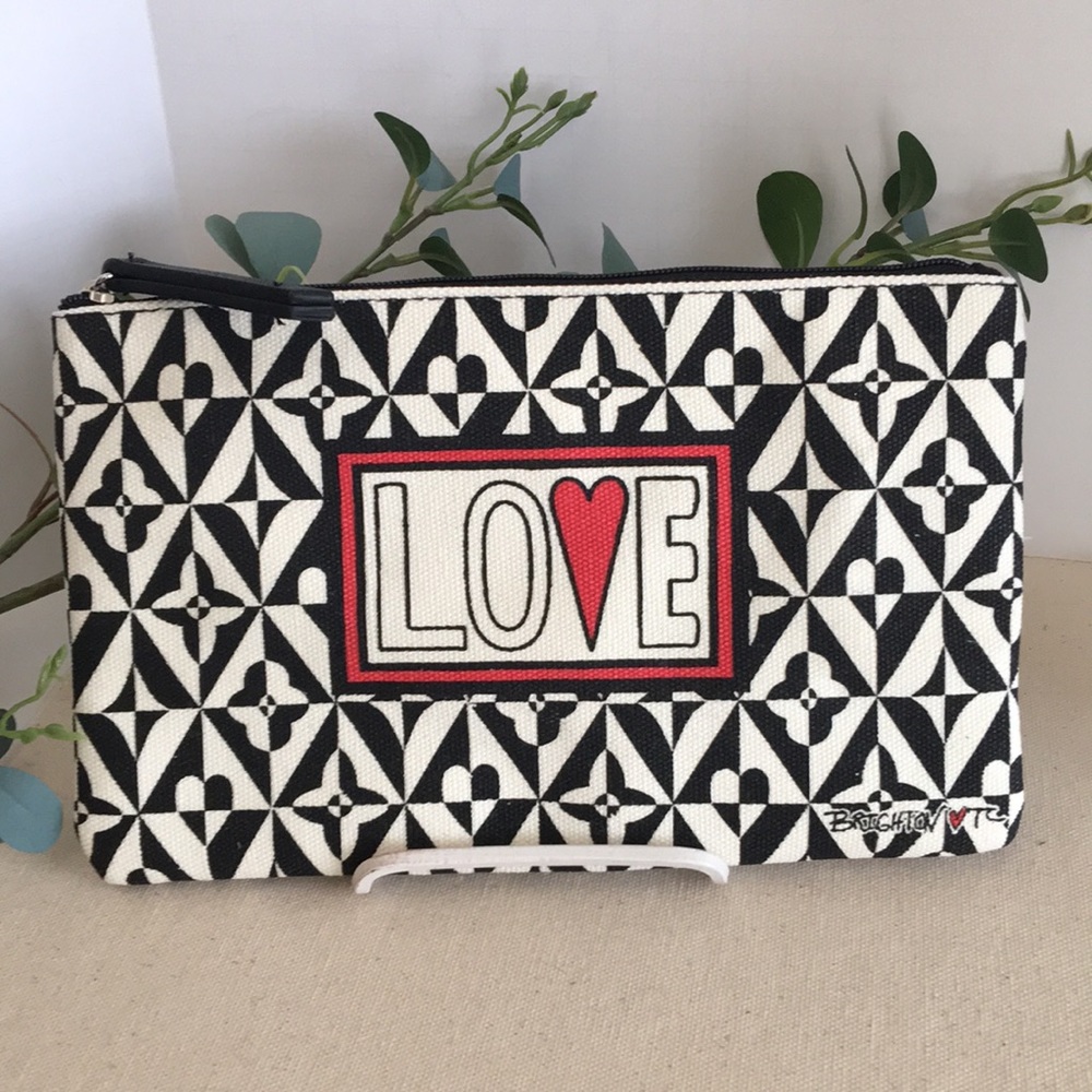 Brighton Look of Love Canvas Pouch NWOT (Multiples Available)
